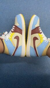 Jordan Air Jordan 1 Mid“Fearless”x MaisonChateau photo review