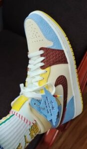 Jordan Air Jordan 1 Mid“Fearless”x MaisonChateau photo review