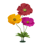 Red, yellow, purple-red