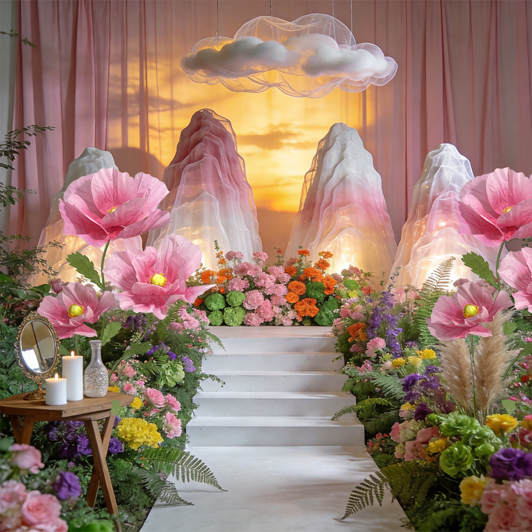 Giant peonies are suitable for photography, wedding decorations, shopping mall decorations, and homestay displays. - Image 2