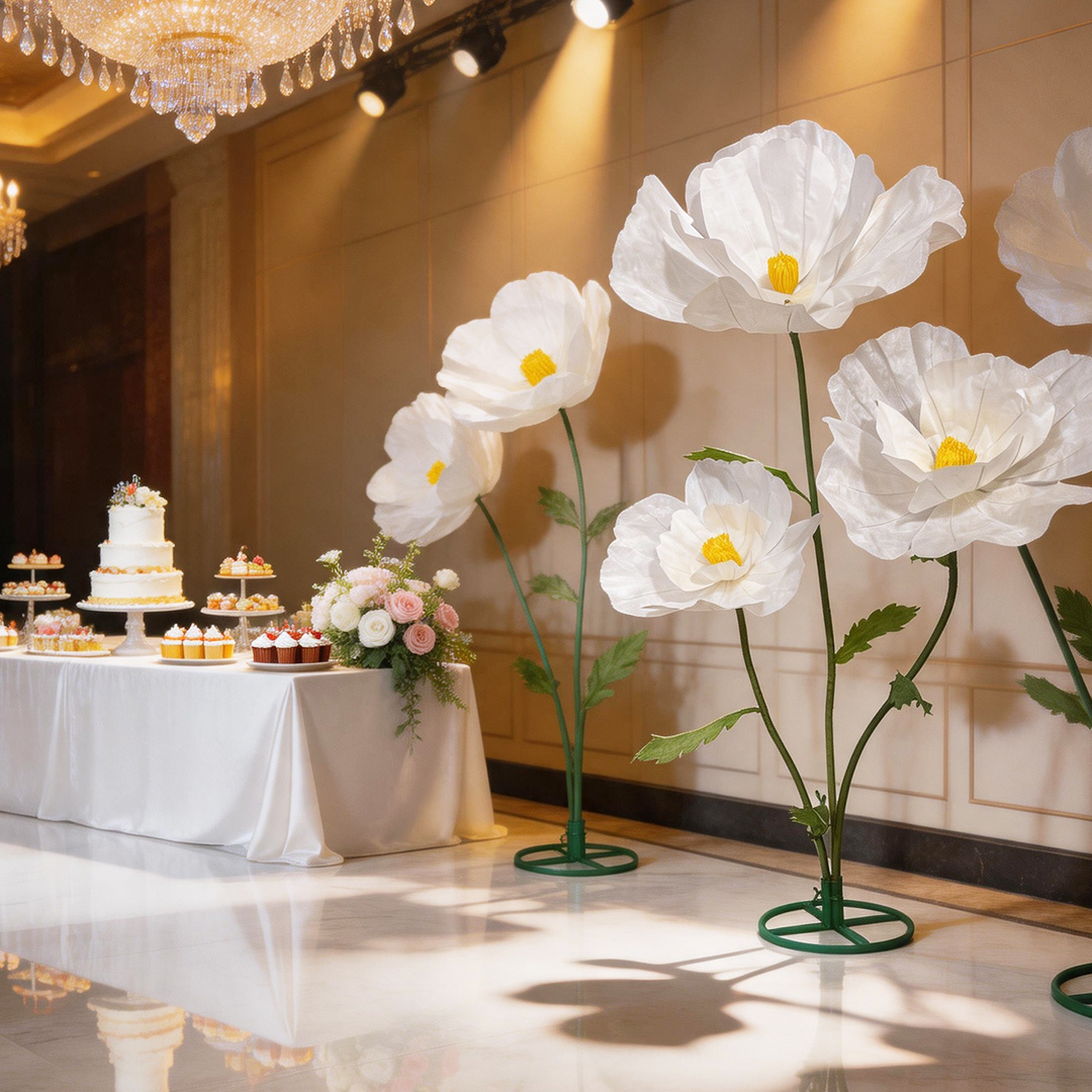 A dreamy giant artificial flower ornament, perfect for mall window displays, photo props, weddings, and birthday parties. - Image 3
