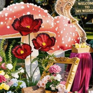 A dreamy giant artificial flower ornament, perfect for mall window displays, photo props, weddings, and birthday parties.