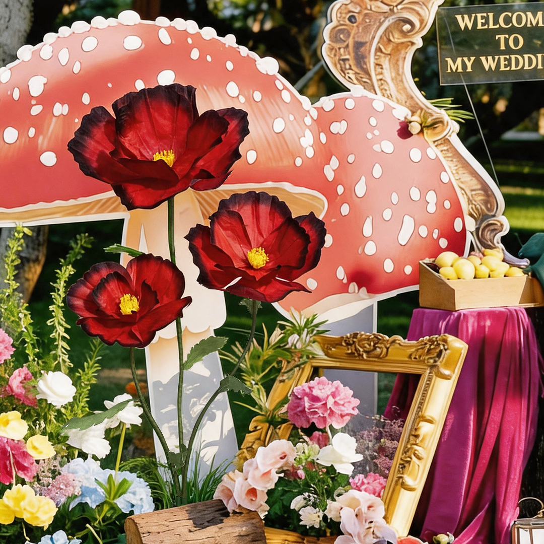 A dreamy giant artificial flower ornament, perfect for mall window displays, photo props, weddings, and birthday parties.