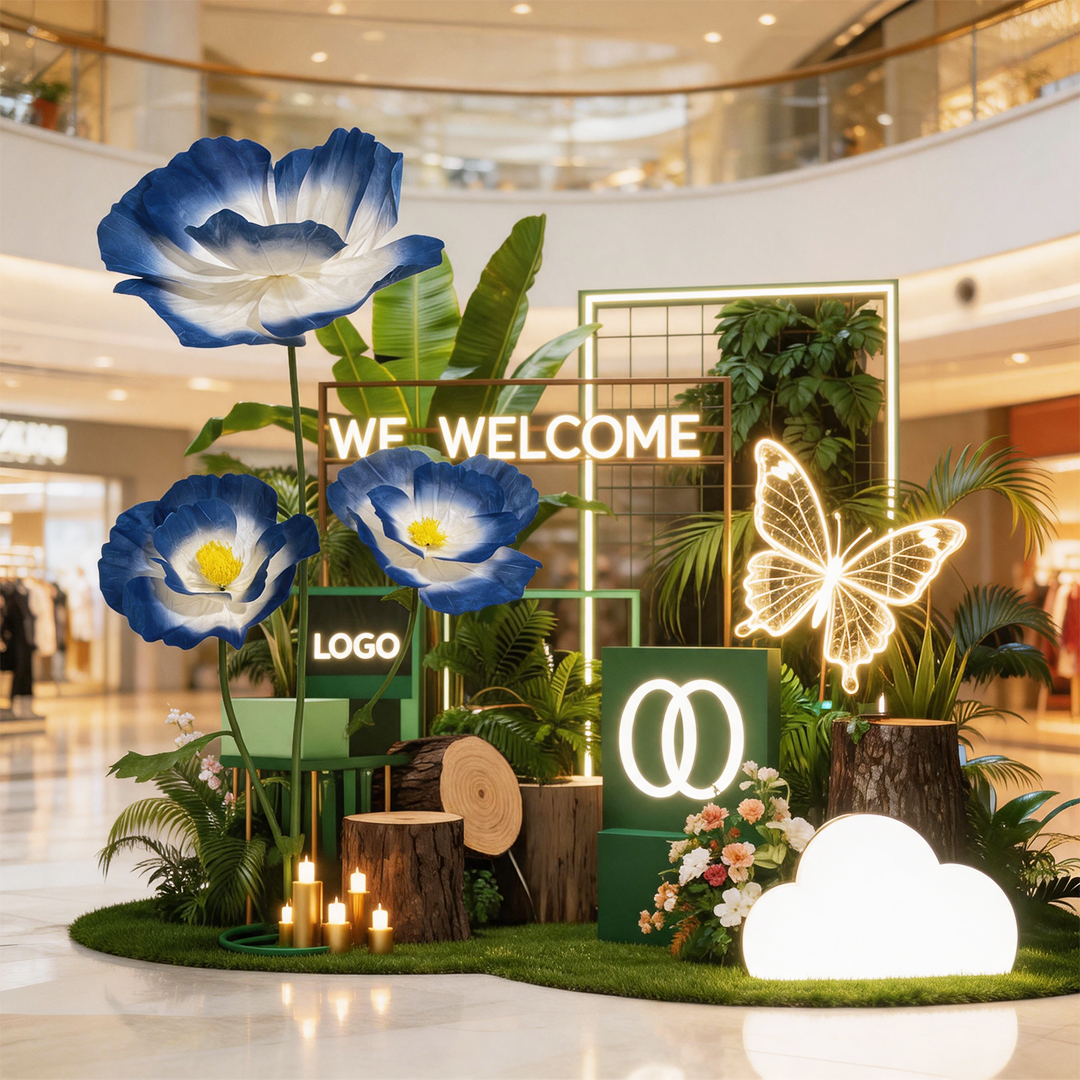A dreamy giant artificial flower ornament, perfect for mall window displays, photo props, weddings, and birthday parties. - Image 6