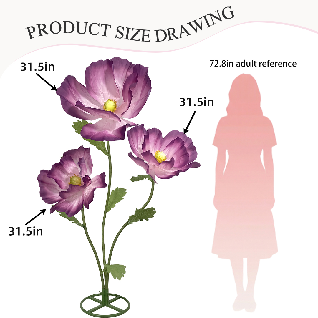 Giant peonies are suitable for photography, wedding decorations, shopping mall decorations, and homestay displays. - Image 9